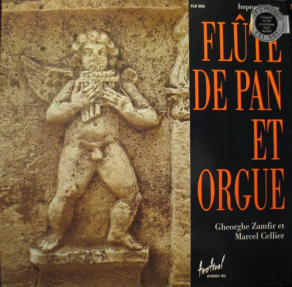 Capa de Gheorghe Zamfir et Marcel Cellier — Improvisations Flûte De Pan Et Orgue