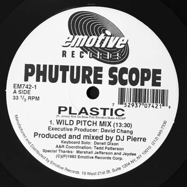 Capa de Phuture Scope — Plastic / Hands Of Time