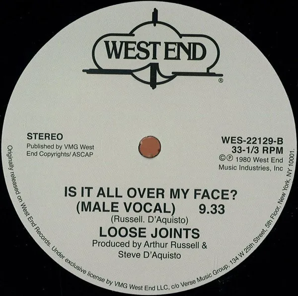 Capa de Loose Joints — Is It All Over My Face