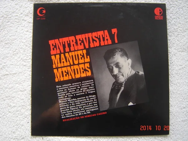 Capa de Manuel Mendes  — Entrevista 7