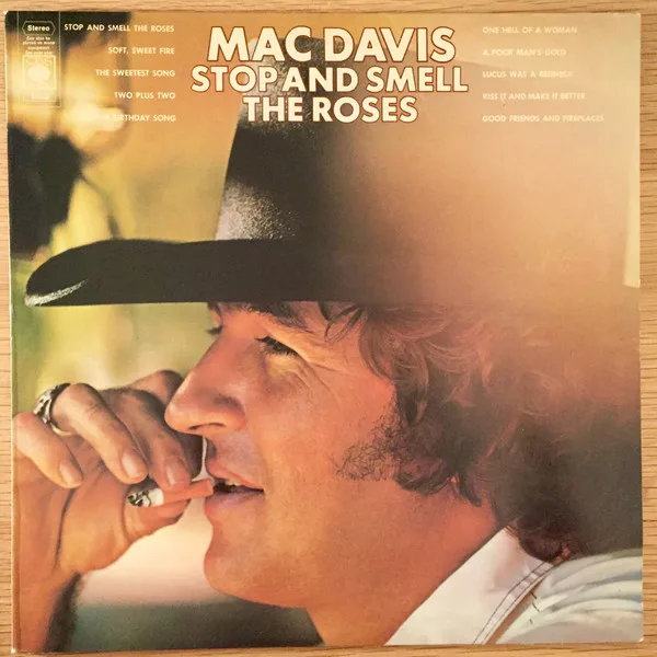 Capa de Mac Davis — Stop And Smell The Roses