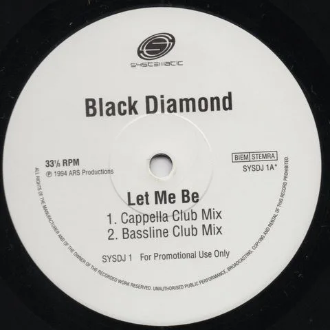 Capa de Black Diamond — Let Me Be