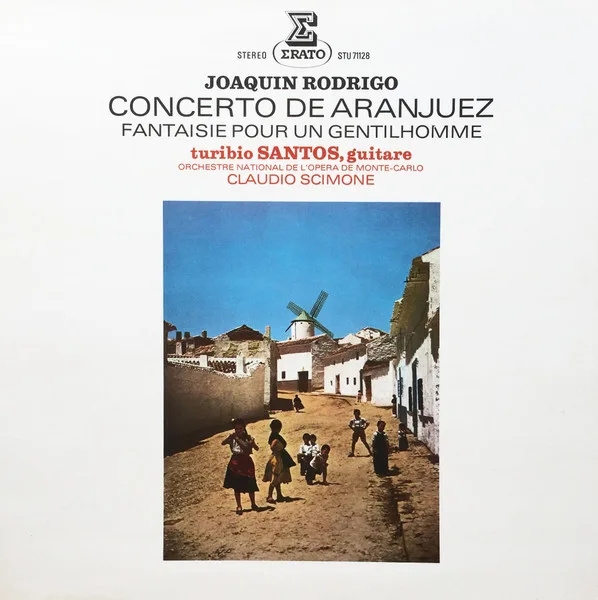 Capa de Joaquín Rodrigo — Turibio Santos , guitare Orchestre National de l'Opéra de Monte-Carlo, Claudio Scimone
