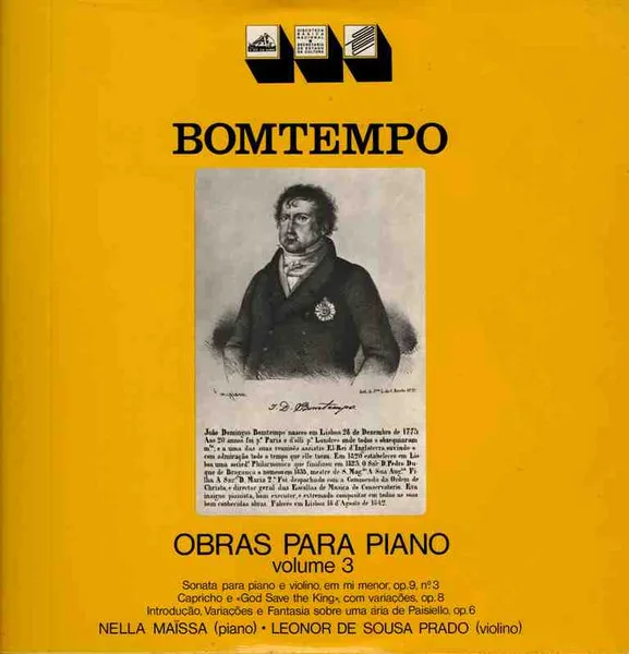Capa de Bomtempo* / Nella Maïssa*, Leonor de Sousa Prado* — Obras Para Piano – Volume 3