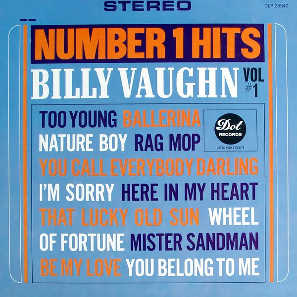Capa de Billy Vaughn — Number 1 Hits, Vol. 1