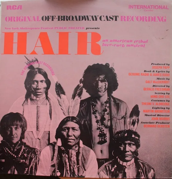 Capa de Galt MacDermot — New York Shakespeare Festival Public Theater Presents Hair: An American Tribal Love-Rock Musical