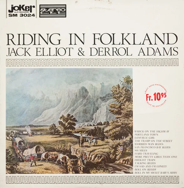 Capa de Ramblin' Jack Elliott; Derroll Adams — Riding In Folkland