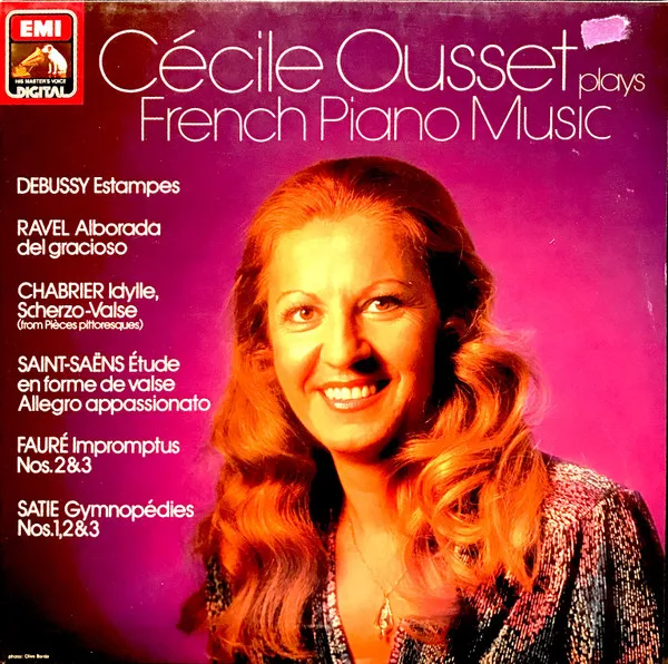 Capa de Cécile Ousset — Plays French Piano Music