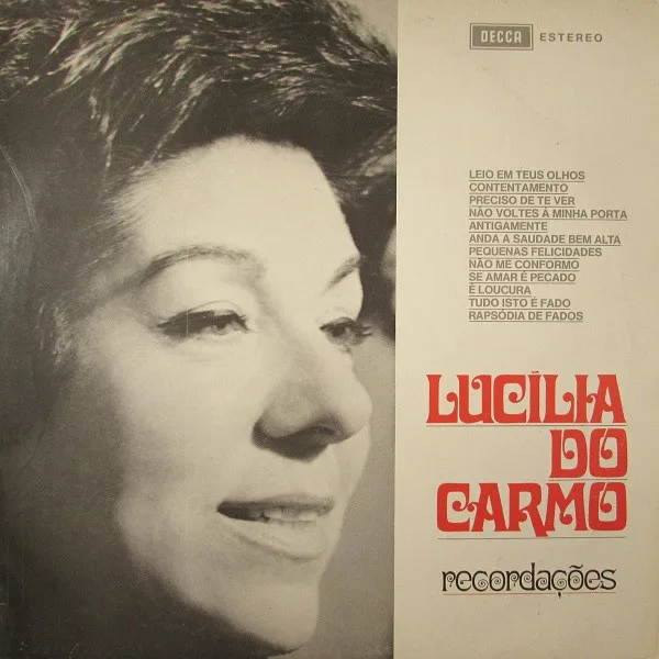 Capa de Lucília Do Carmo — Recordações