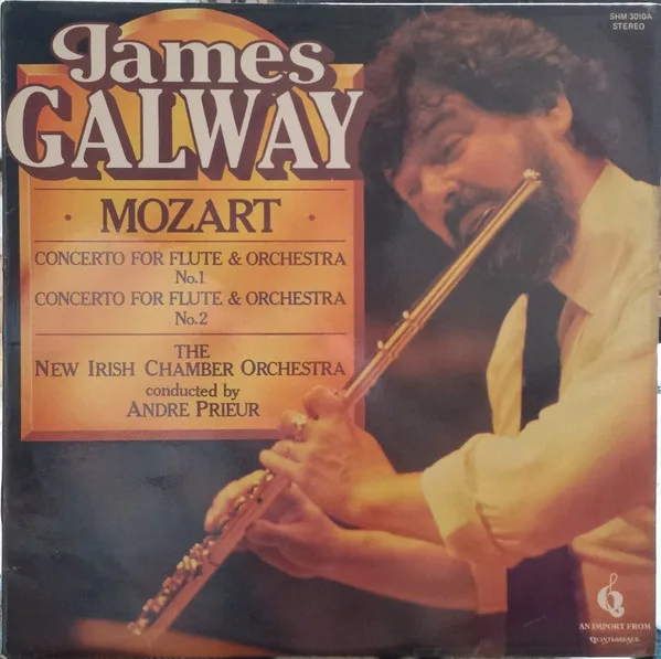 Capa de James Galway And The New Irish Chamber Orchestra Conducted By Andre Prieur — Mozart: Concertos For Flute And Orchestra