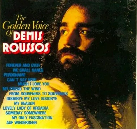 Capa de Demis Roussos — The Golden Voice Demis Roussos
