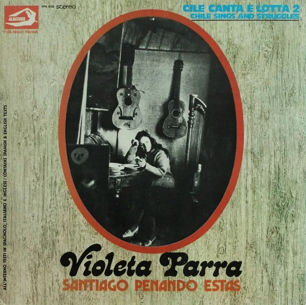 Capa de Violeta Parra — Santiago Penando Estas