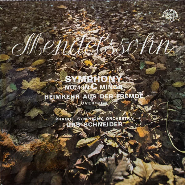 Capa de Urs Schneider, Felix Mendelssohn-Bartholdy — Mendelssohn Symphony No.1 In C Minor. Heimer Aus Der Fremde 