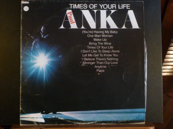 Capa de Paul Anka — Times Of Your Life