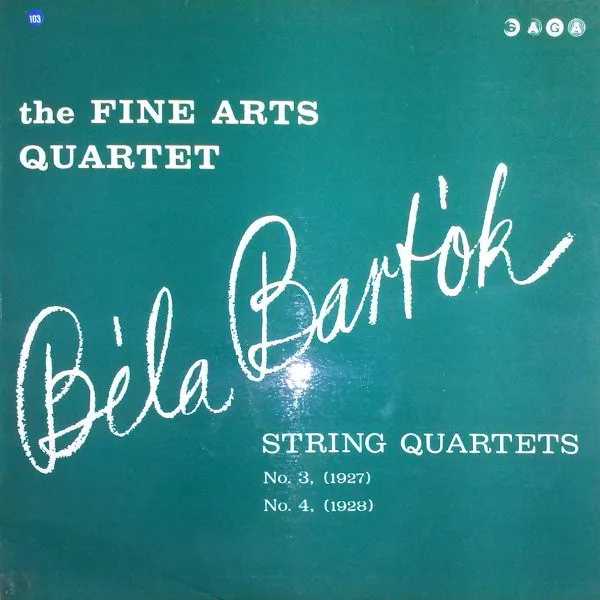 Capa de Béla Bartók, The Fine Arts Quartet — String Quartets Nos. 3 And 4