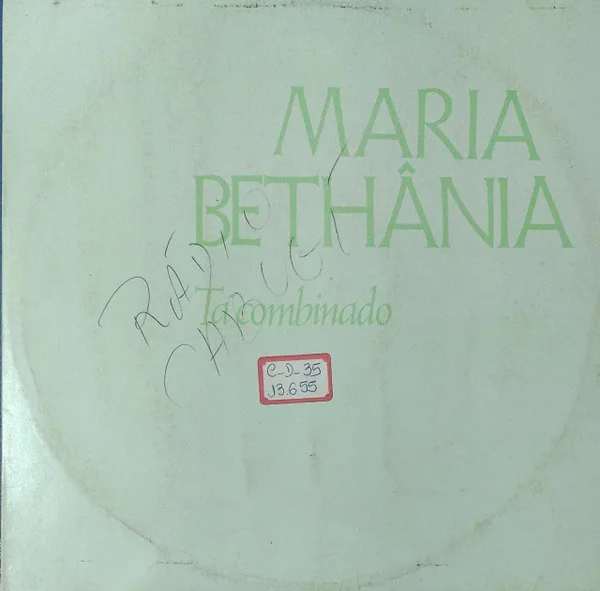 Capa de Maria Bethânia — Tá Combinado