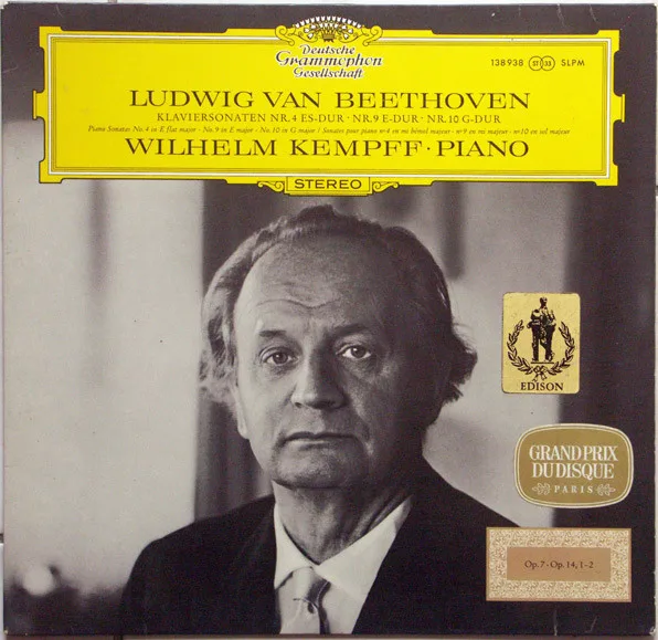 Capa de Ludwig van Beethoven, Wilhelm Kempff — Klaviersonaten Nr. 4 Es-Dur • Nr. 9 E-Dur • Nr. 10 G-Dur